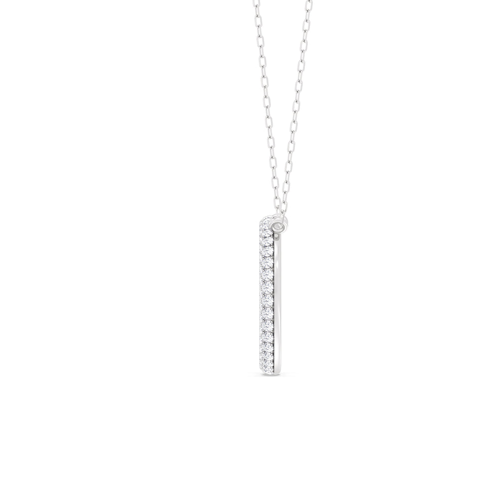 Elegance Icon Pendant with 14KT White Gold / Lab / 1 1/4 Cut Diamond in 14KT White Gold / Lab / 1 1/4 view 4
