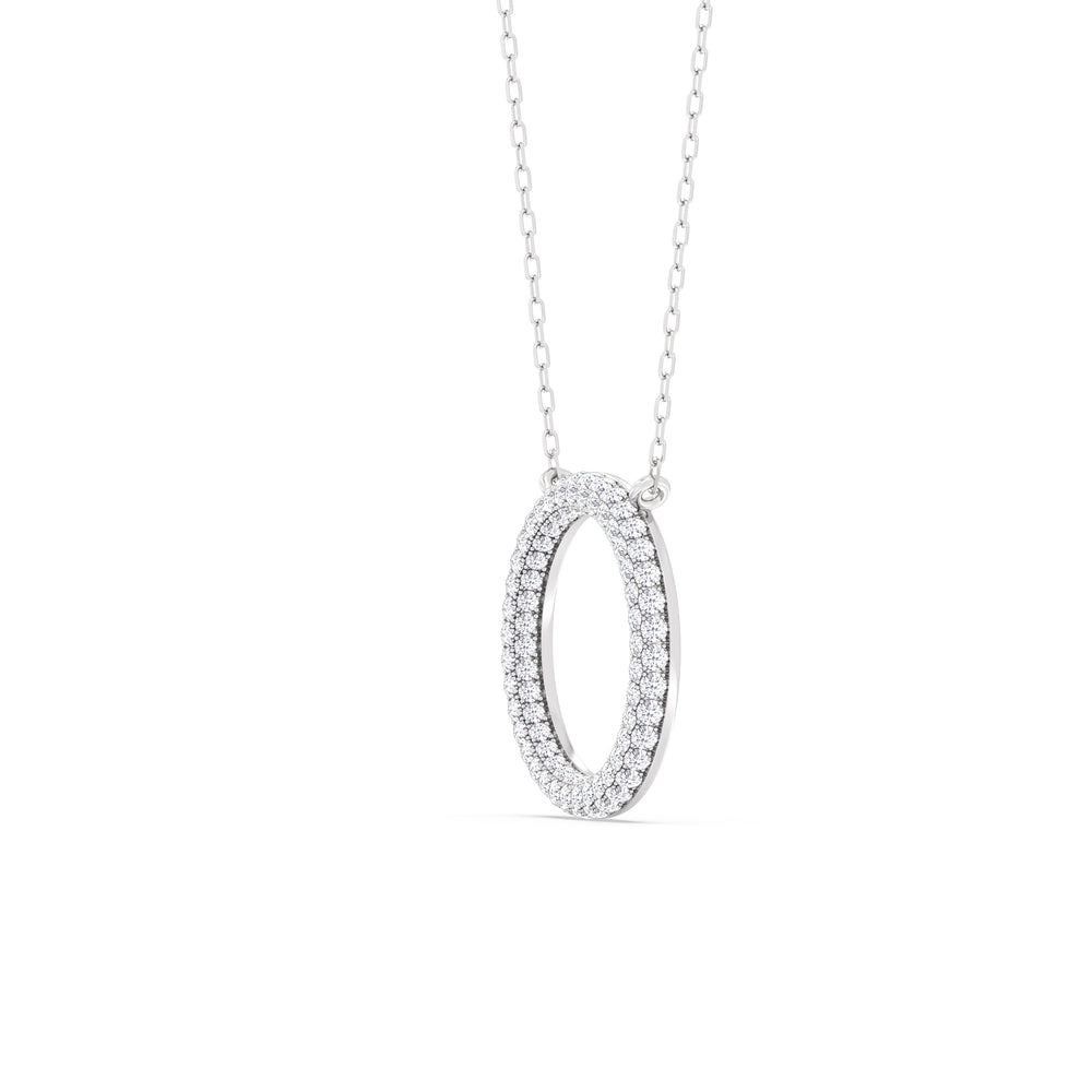 Elegance Icon Pendant with 14KT White Gold / Lab / 1 1/4 Cut Diamond in 14KT White Gold / Lab / 1 1/4 view 5
