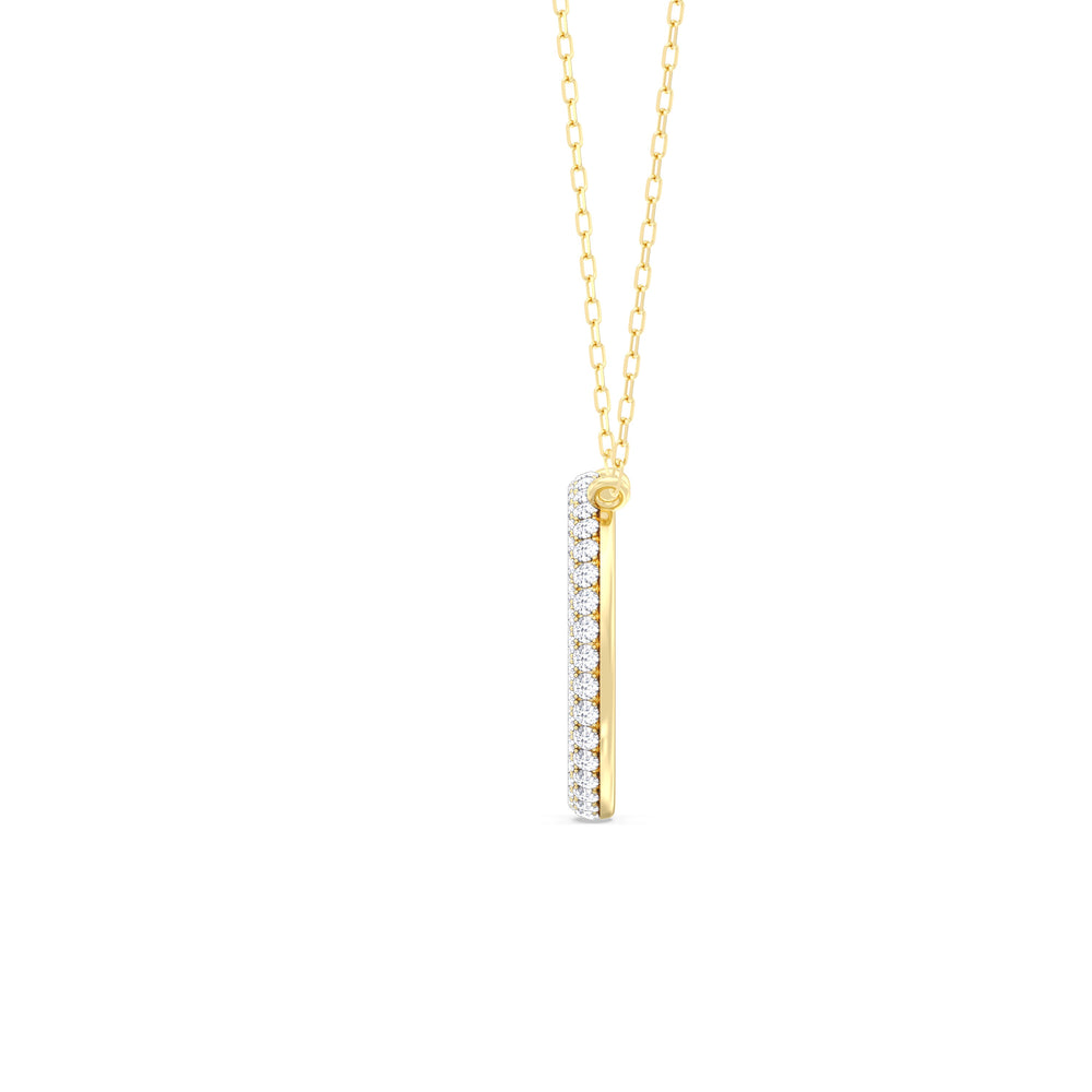 Elegance Icon Pendant with 14KT Yellow Gold / Lab / 1 1/4 Cut Diamond in 14KT Yellow Gold / Lab / 1 1/4 view 4

