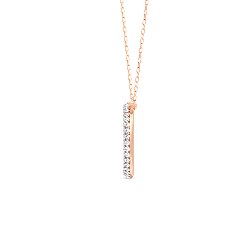 The Windsor Icon Pendant with 14KT Rose Gold / Lab / 1 1/4 Cut Diamond in 14KT Rose Gold / Lab / 1 1/4 view 5

