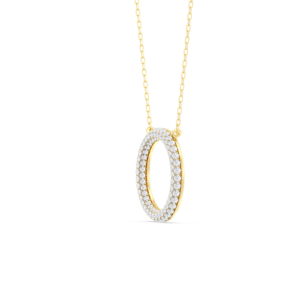 Elegance Icon Pendant with 14KT Yellow Gold / Lab / 1 1/4 Cut Diamond in 14KT Yellow Gold / Lab / 1 1/4 view 5

