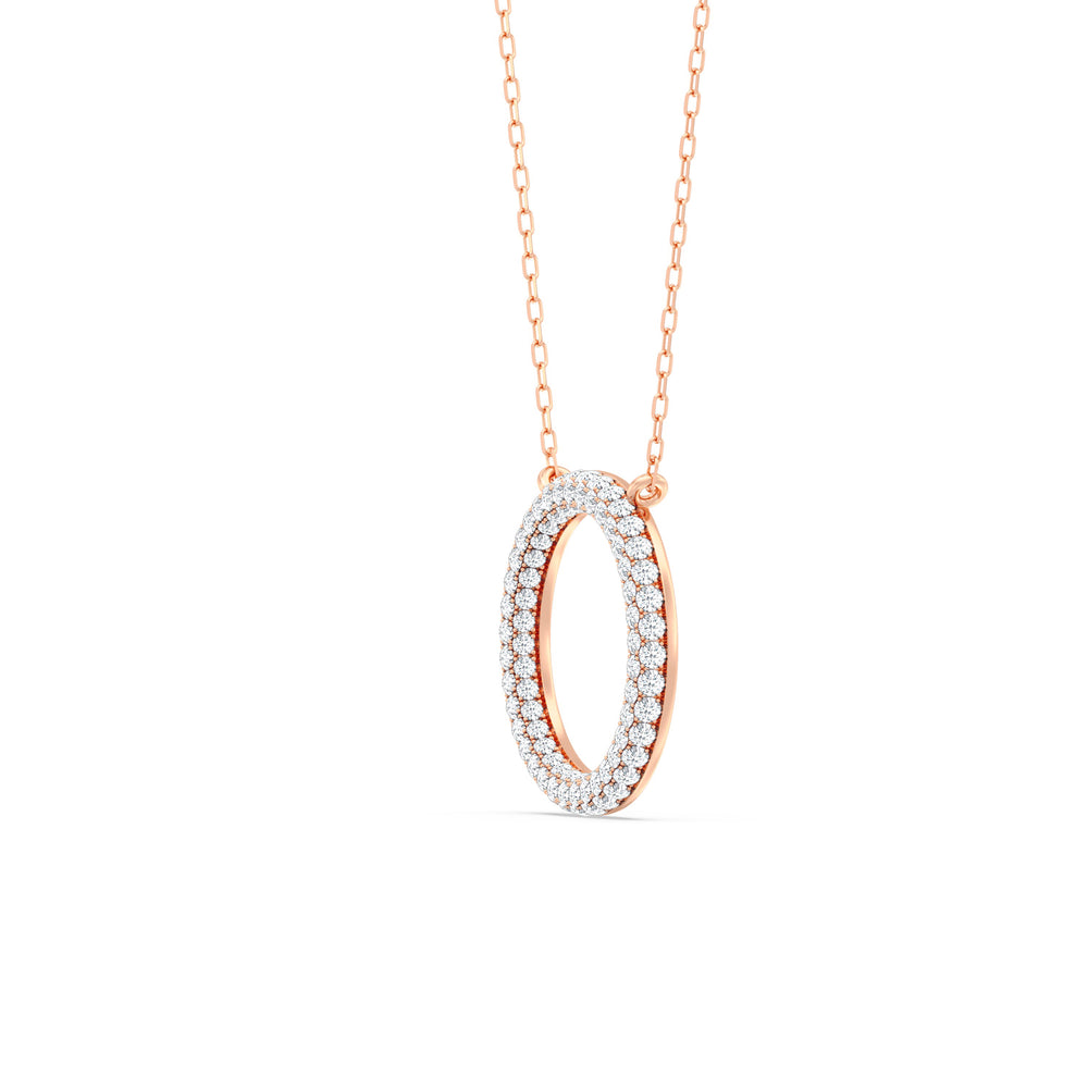 The Windsor Icon Pendant with 14KT Rose Gold / Lab / 1 1/4 Cut Diamond in 14KT Rose Gold / Lab / 1 1/4 view 6
