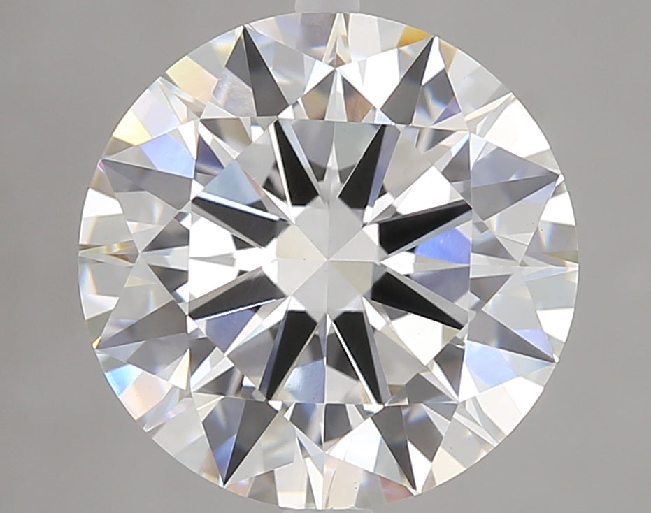 4.07 Carat Round Lab Diamond with  Cut Diamond in 14KT  view 1
