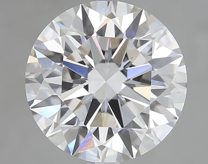 3.01 Carat Round Lab Diamond with  Cut Diamond in 14KT  view 1
