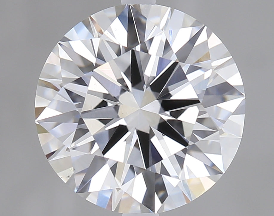 2.02 Carat Round Lab Diamond with  Cut Diamond in 14KT  view 1
