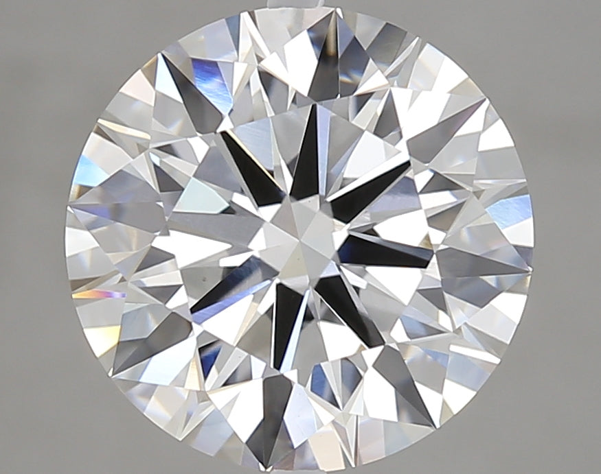 4.35 Carat Round Lab Diamond with  Cut Diamond in 14KT  view 1
