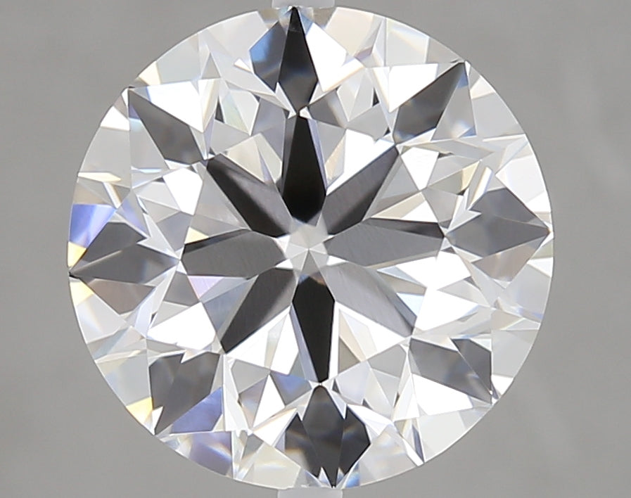 4.0 Carat Round Lab Diamond with  Cut Diamond in 14KT  view 1

