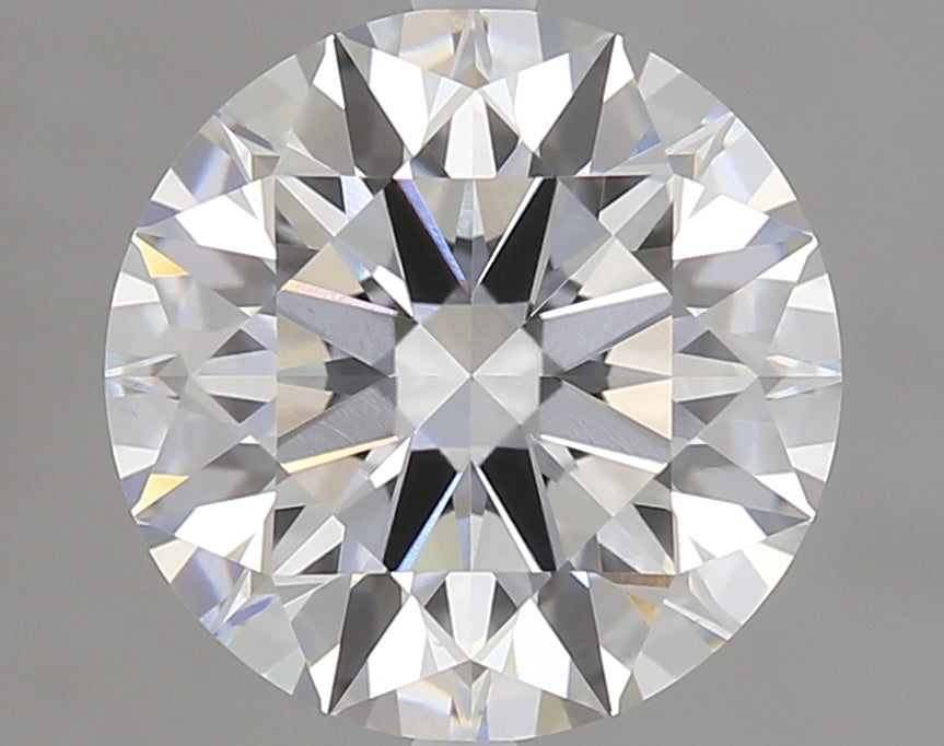 2.62 Carat Round Lab Diamond with  Cut Diamond in 14KT  view 1
