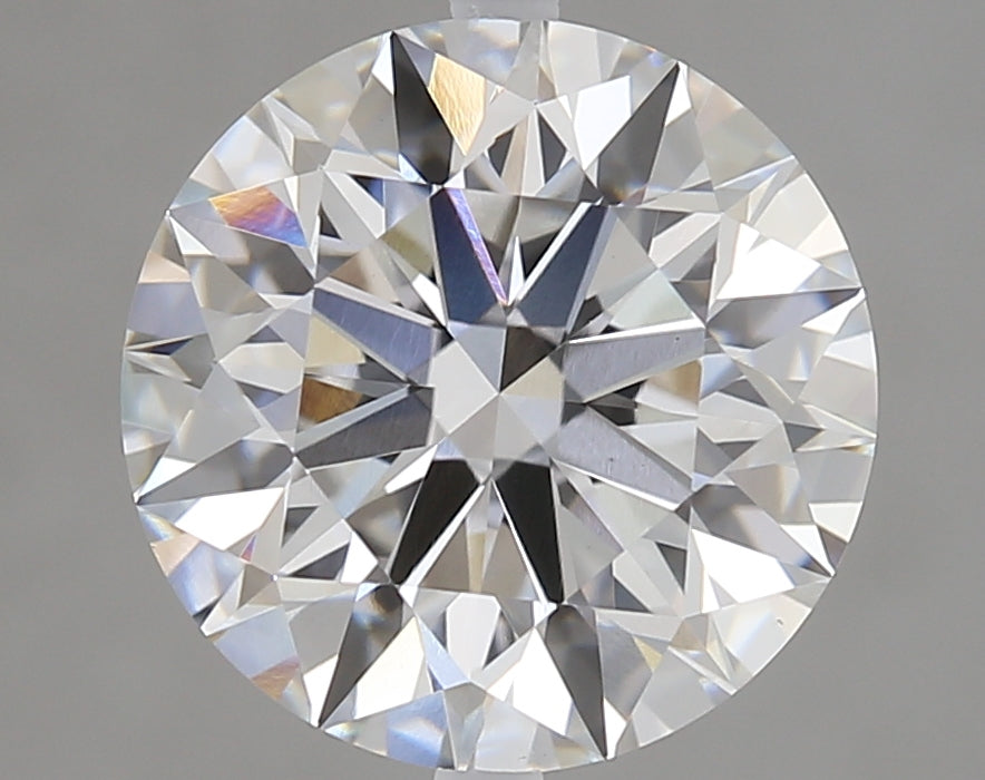 2.76 Carat Round Lab Diamond with  Cut Diamond in 14KT  view 1

