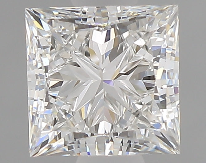 0.81 Carat Princess Lab Diamond with  Cut Diamond in 14KT  view 1
