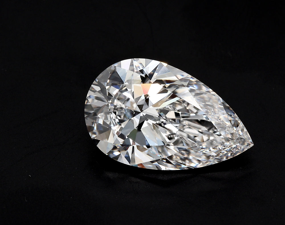 2.01 Carat Pear Lab Diamond with  Cut Diamond in 14KT  view 1
