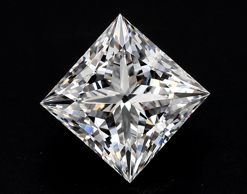 2.02 Carat Princess Lab Diamond with  Cut Diamond in 14KT  view 1
