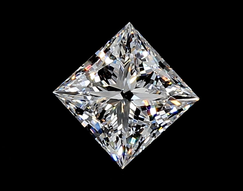 1.19 Carat Princess Lab Diamond with  Cut Diamond in 14KT  view 1
