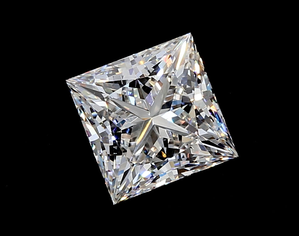 1.91 Carat Princess Lab Diamond with  Cut Diamond in 14KT  view 1

