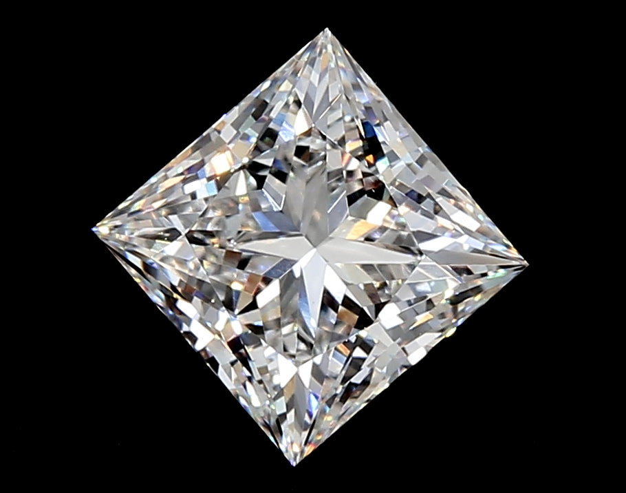 2.0 Carat Princess Lab Diamond with  Cut Diamond in 14KT  view 1
