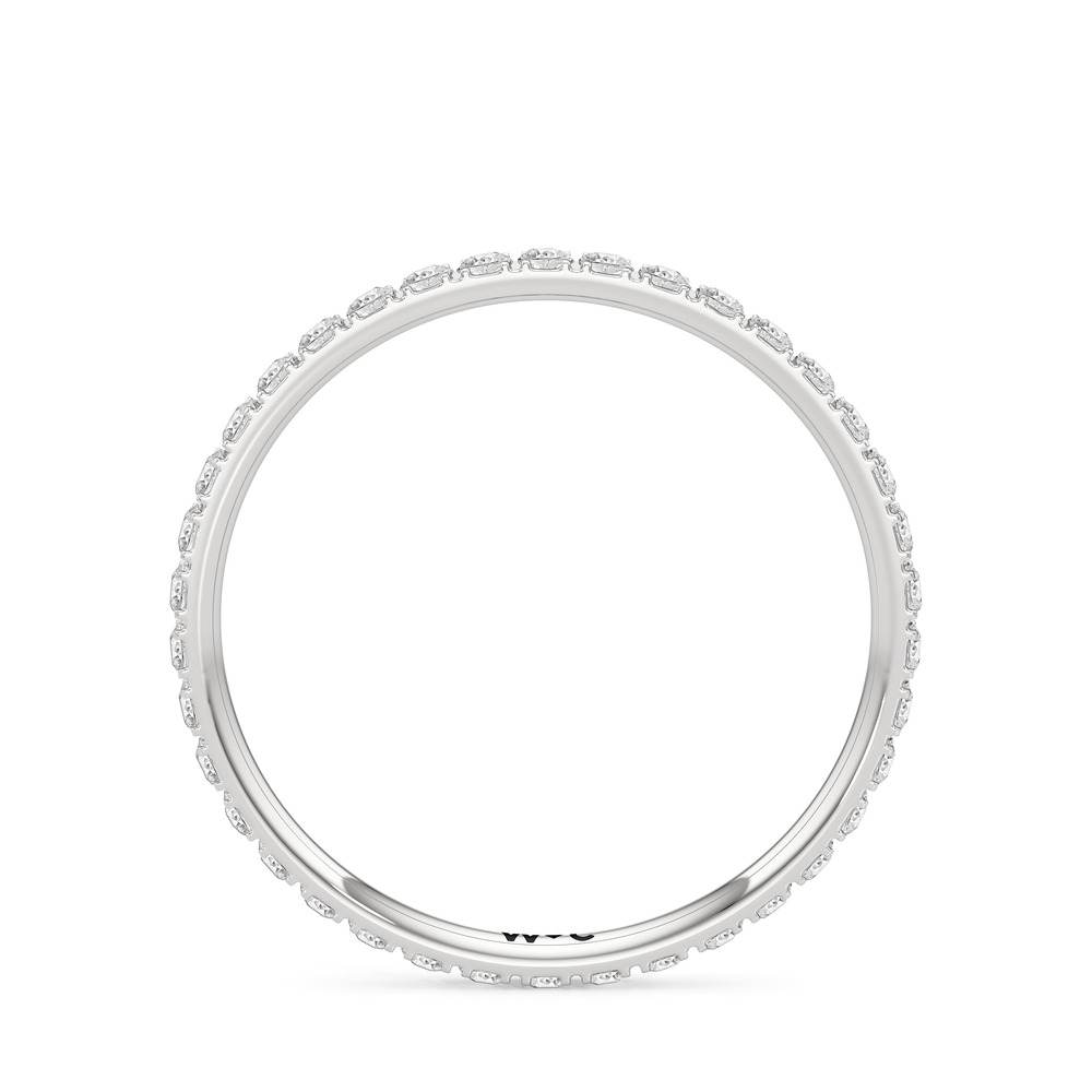 Petite Eternity Ring with 14KT White Gold / 1/2 / 6.5 Cut Diamond in 14KT White Gold / 1/2 / 6.5 view 4
