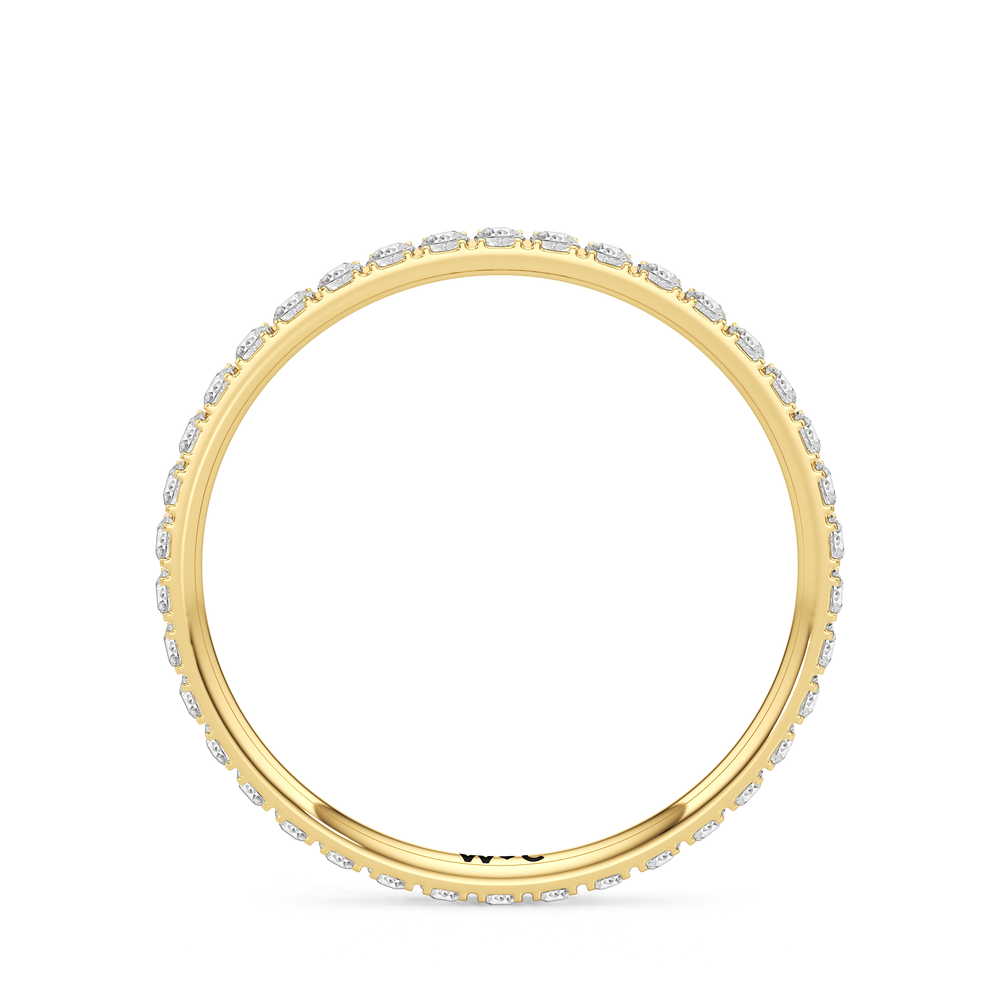 Petite Eternity Ring with 14KT Yellow Gold / 1/2 / 6.5 Cut Diamond in 14KT Yellow Gold / 1/2 / 6.5 view 4
