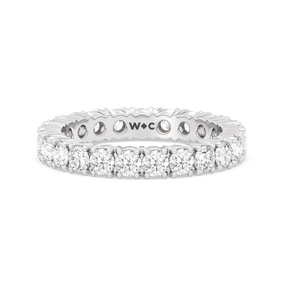 Classic Shared Prong Diamond Eternity Ring (F+ SI+)