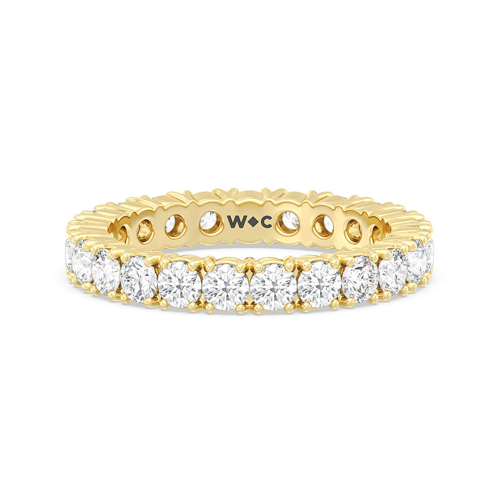 The Infinite Set with 2 3/8 Cut Diamond in 14KT Yellow Gold view 4
