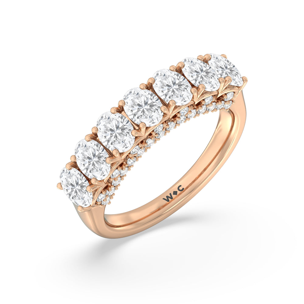 The Moma Anniversary Ring with 18KT Rose Gold / Natural / 2 3/4 Cut Diamond in 14KT Rose Gold / Natural / 2 3/4 view 5
