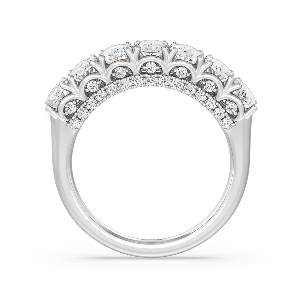The Moma Anniversary Ring with Platinum / Natural / 2 3/4 Cut Diamond in 14KT Platinum / Natural / 2 3/4 view 4
