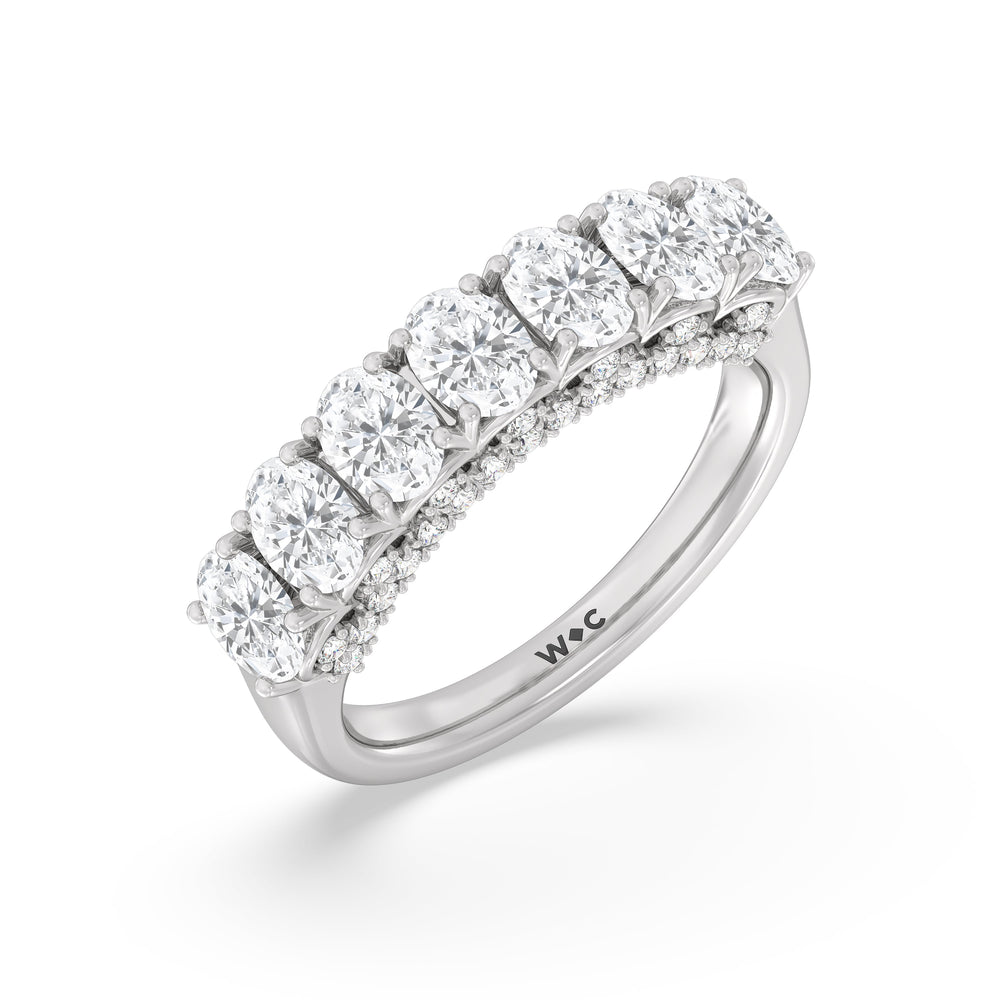 The Moma Anniversary Ring with Platinum / Natural / 2 3/4 Cut Diamond in 14KT Platinum / Natural / 2 3/4 view 5
