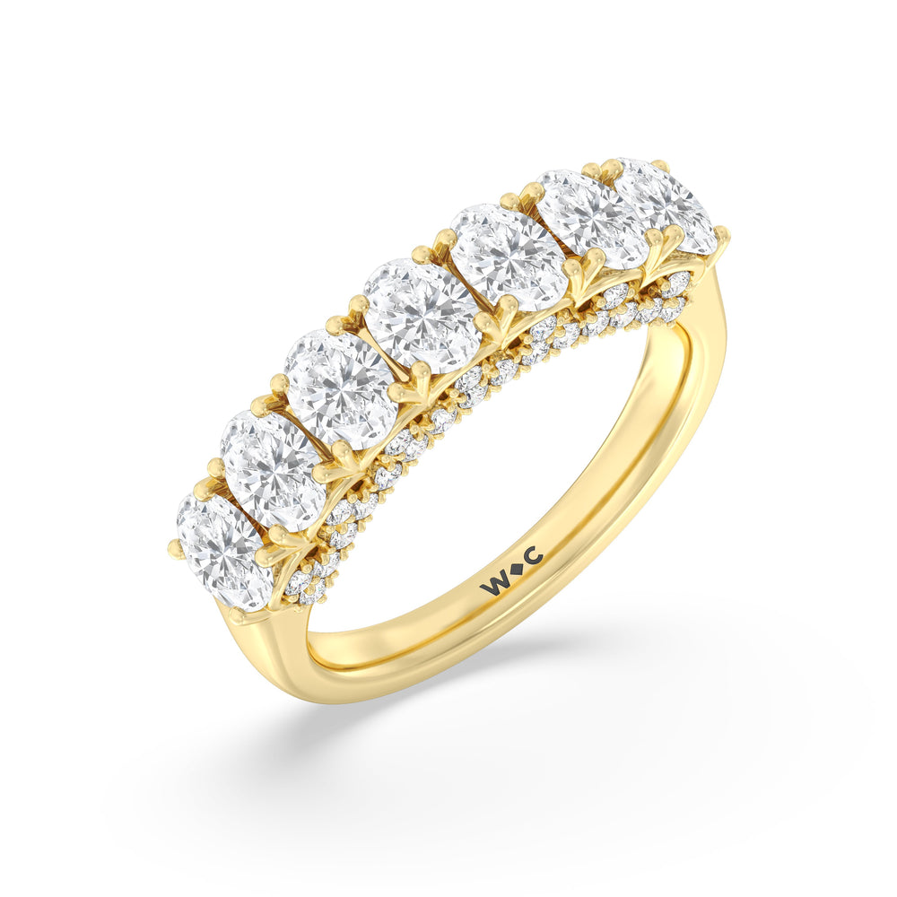 The Moma Anniversary Ring with 18KT Yellow Gold / Natural / 2 3/4 Cut Diamond in 14KT Yellow Gold / Natural / 2 3/4 view 5
