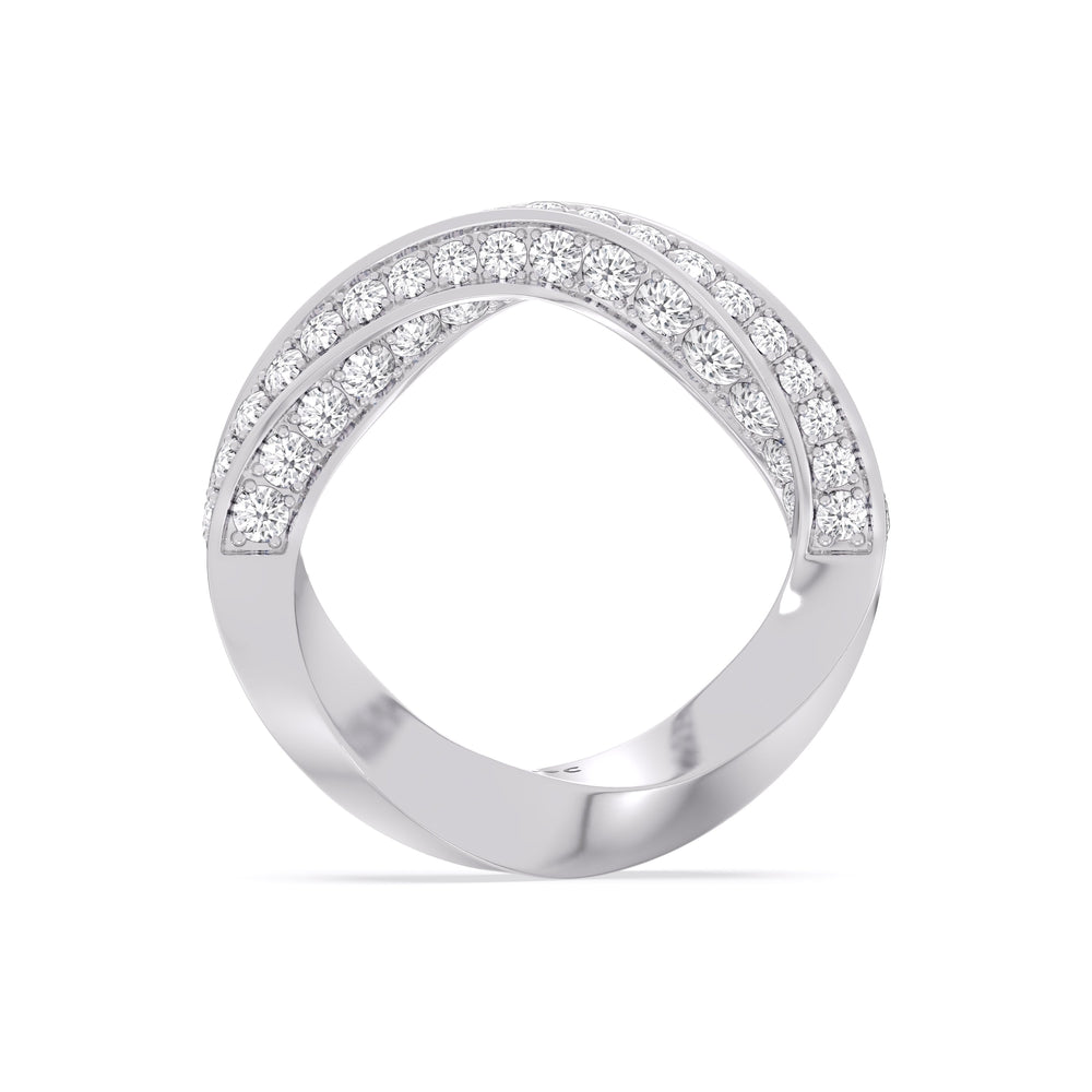 The Bond Anniversary Ring with Platinum / Lab / 2 Cut Diamond in 14KT Platinum / Lab / 2 view 5
