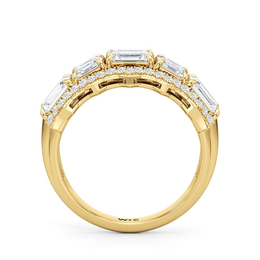 The Pine Ring with 18KT Yellow Gold / Lab / 2 1/2 Cut Diamond in 14KT Yellow Gold / Lab / 2 1/2 view 3
