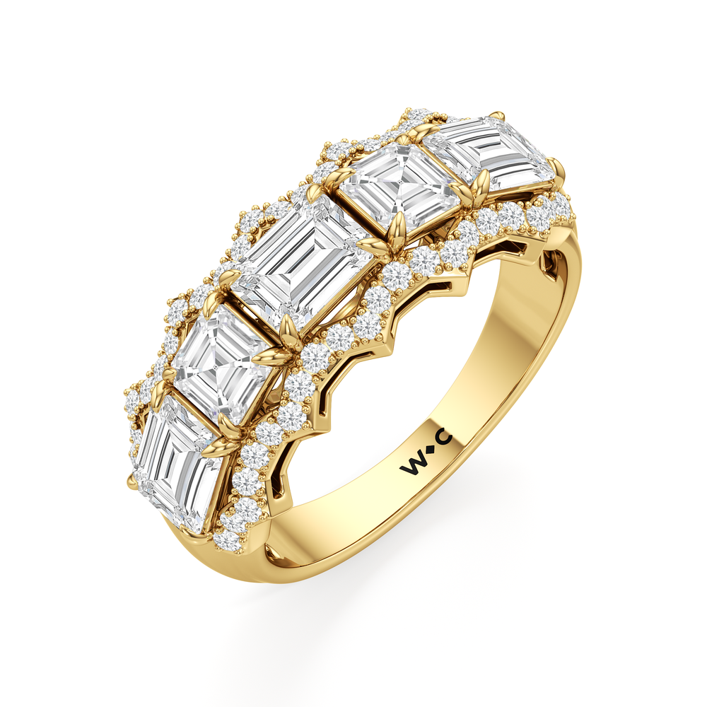 The Pine Ring with 18KT Yellow Gold / Lab / 2 1/2 Cut Diamond in 14KT Yellow Gold / Lab / 2 1/2 view 4
