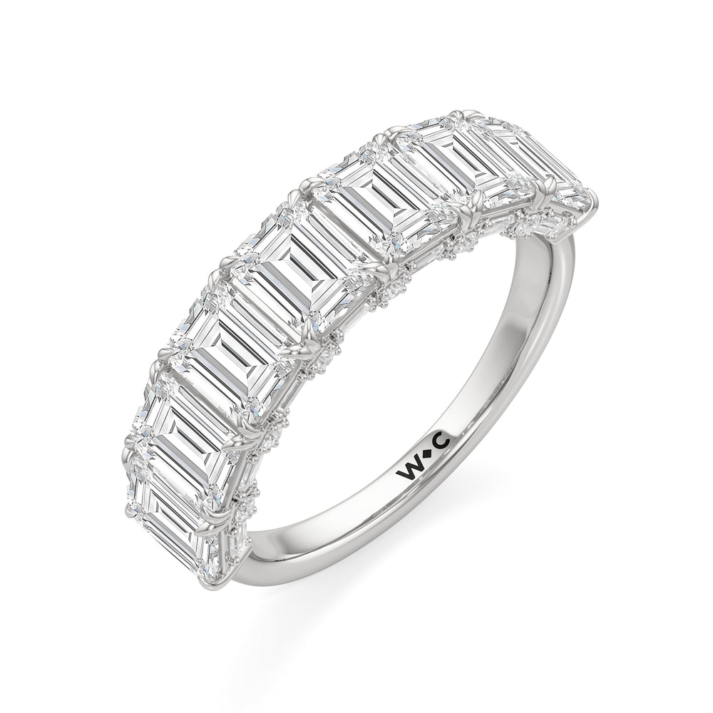 The Beresford Ring with Platinum / Lab / 3 3/4 Cut Diamond in 14KT Platinum / Lab / 3 3/4 view 4
