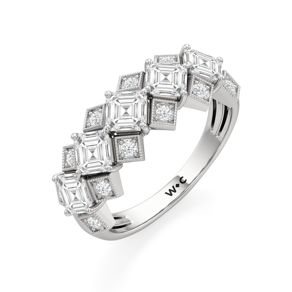 The Rejado Ring with Platinum / Lab / 1 9/10 Cut Diamond in 14KT Platinum / Lab / 1 9/10 view 4
