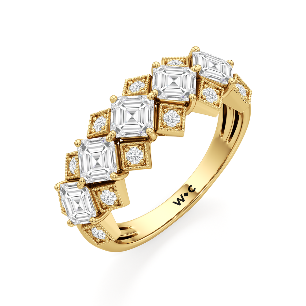The Rejado Ring with 18KT Yellow Gold / Lab / 1 9/10 Cut Diamond in 14KT Yellow Gold / Lab / 1 9/10 view 4
