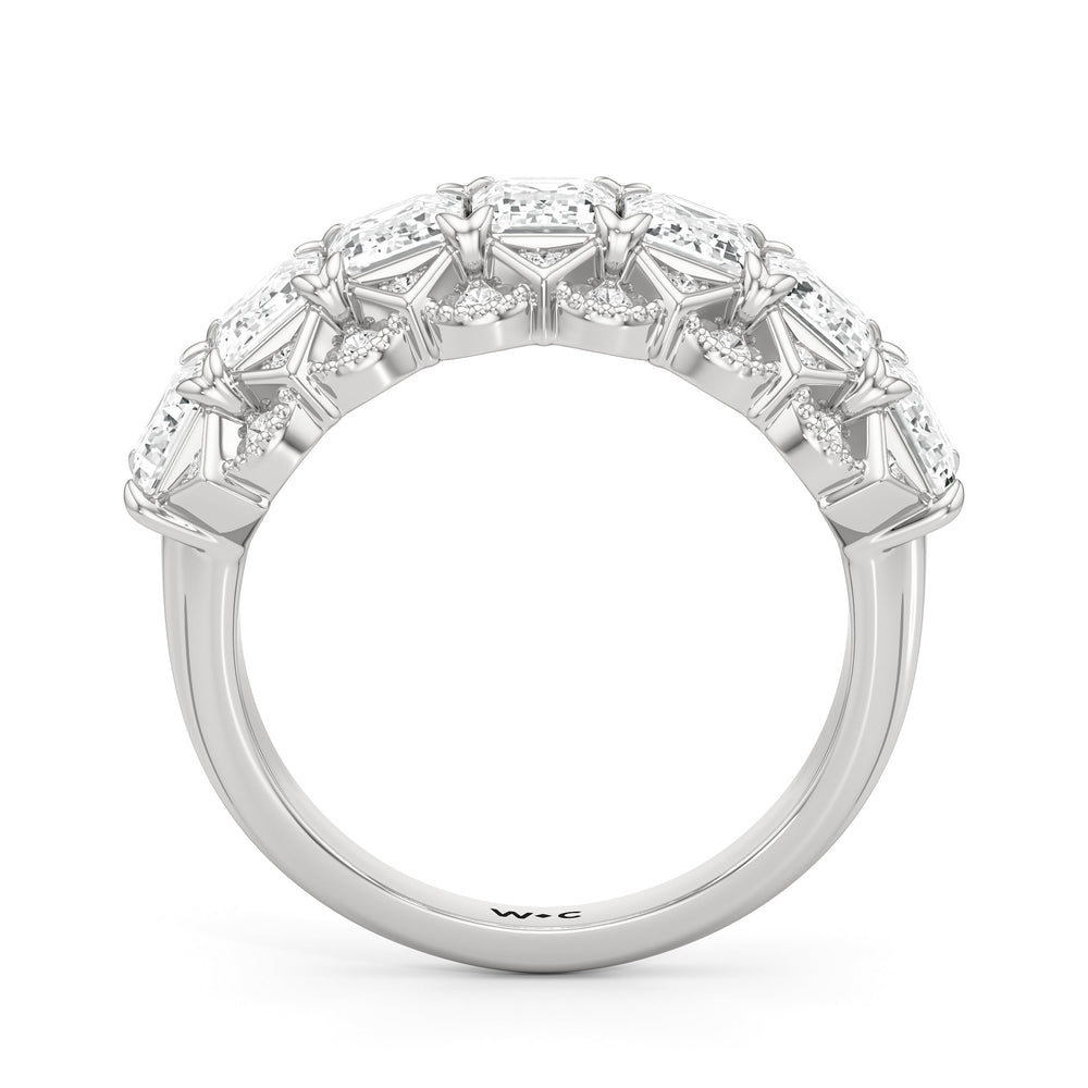 The Frieze Ring with Platinum / Lab / 3 3/4 Cut Diamond in 14KT Platinum / Lab / 3 3/4 view 3
