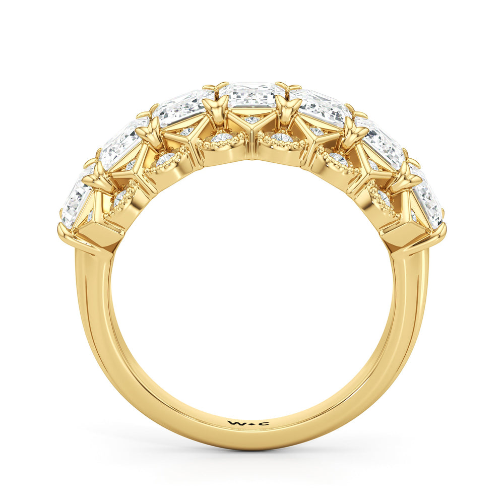 The Frieze Ring with 18KT Yellow Gold / Lab / 3 3/4 Cut Diamond in 14KT Yellow Gold / Lab / 3 3/4 view 3
