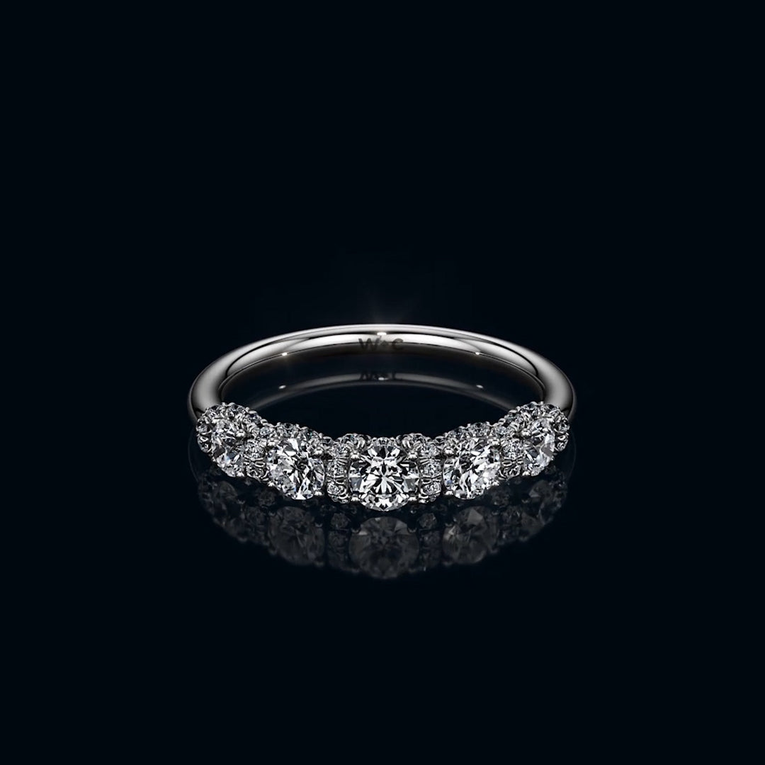 Premium The Fulton Anniversary Ring (E+ VS+) – With Clarity