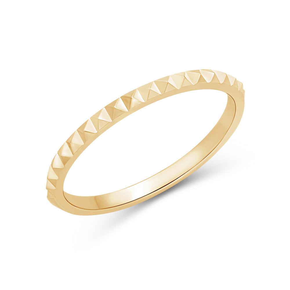 Pyramid Stacker Ring with 18KT Yellow Gold / 1.7 Cut Diamond in 14KT Yellow Gold / 1.7 view 5
