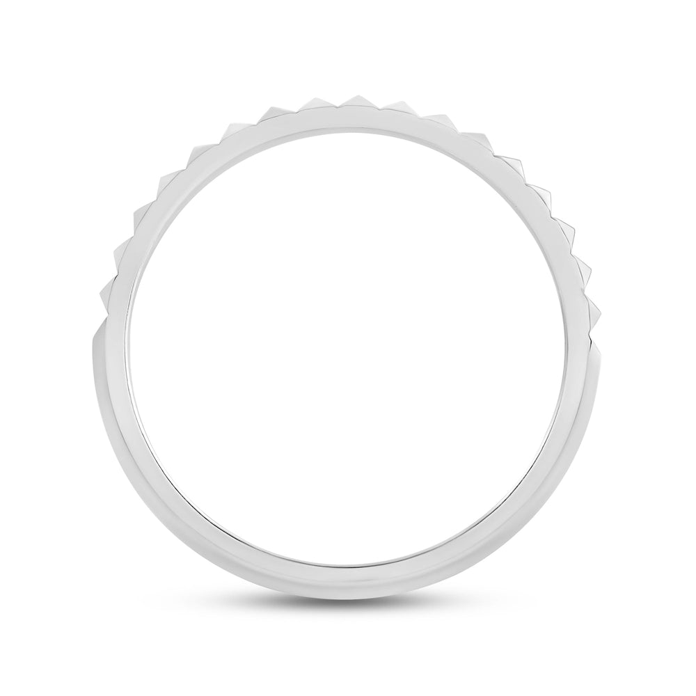 Pyramid Stacker Ring with 18KT White Gold / 1.7 Cut Diamond in 14KT White Gold / 1.7 view 4
