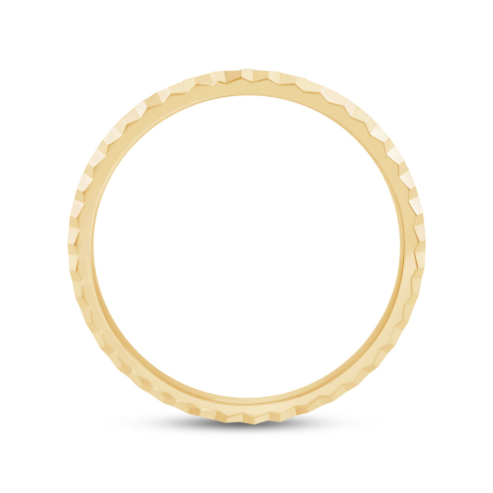 Criss Cross Stacker Ring with 18KT Yellow Gold / 1.7 Cut Diamond in 14KT Yellow Gold / 1.7 view 4
