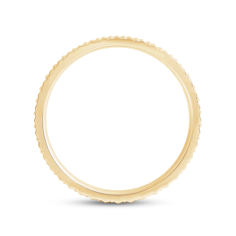 V Wide Men's Ring with 18KT Yellow Gold / 4 Cut Diamond in 14KT Yellow Gold / 4 view 2
