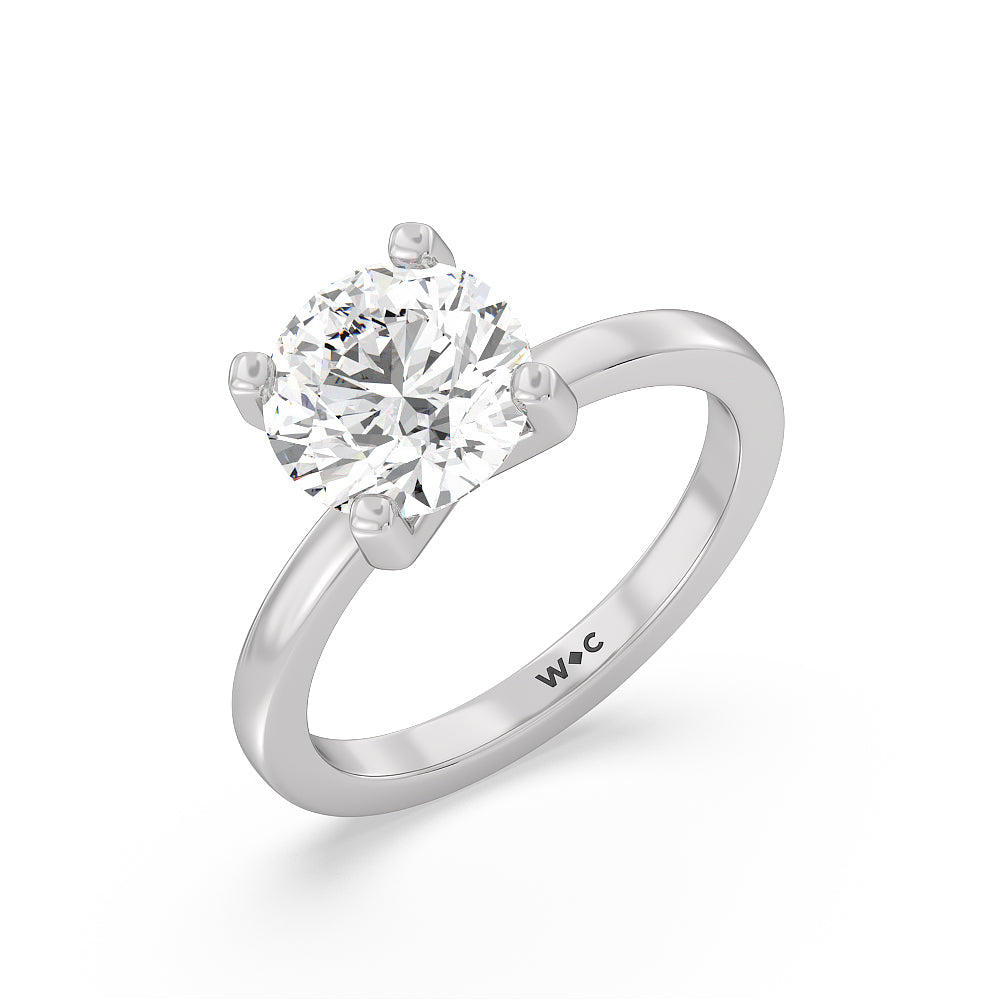 Style 103306: Cathedral Solitaire Engagement Ring With Diamond Leaf Ba –  Joseph Schubach Jewelers