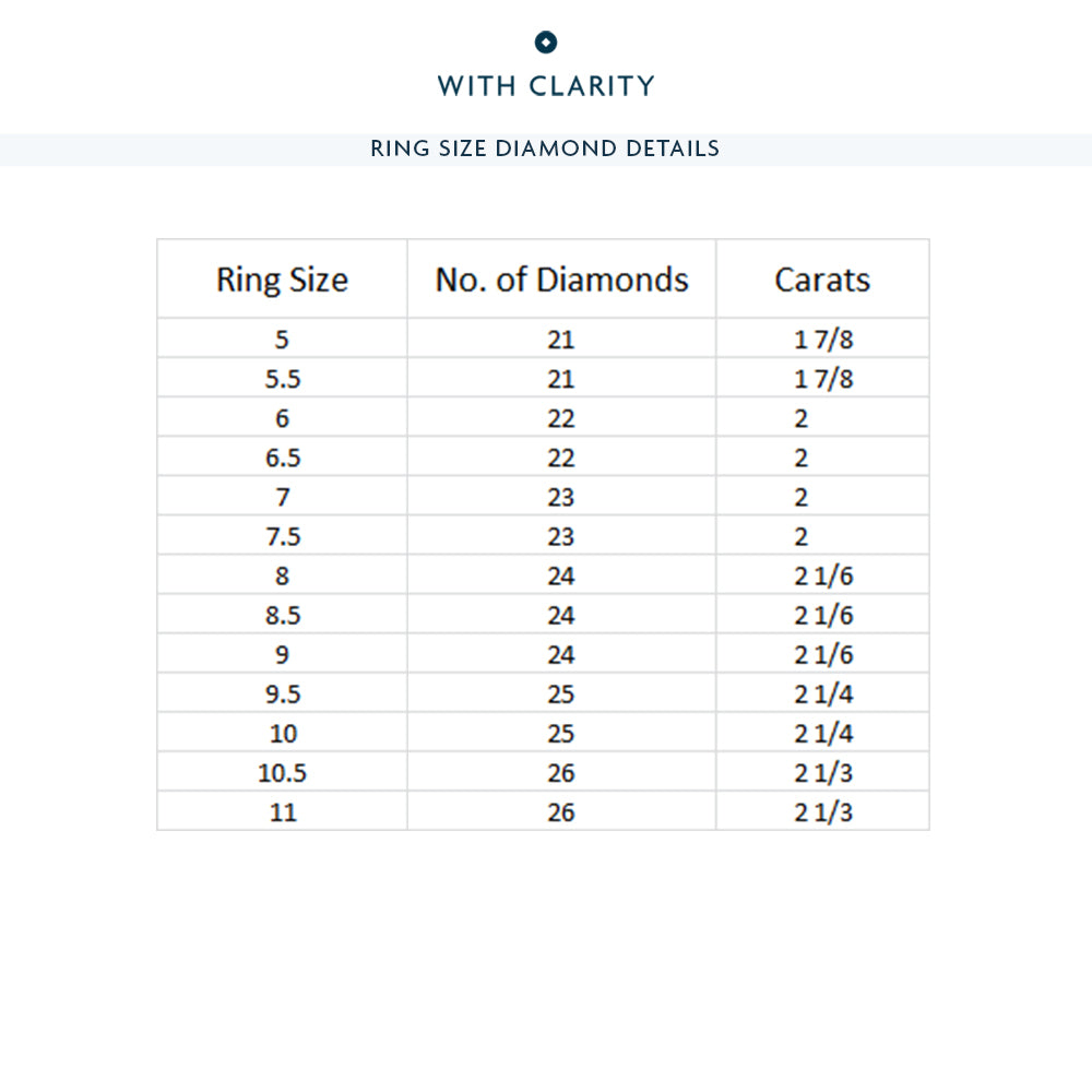 Four-Claw Diamond Eternity Ring (E+ VS+) with 18KT Yellow Gold / Lab / 2 Cut Diamond in 14KT Yellow Gold / Lab / 2 view 4
