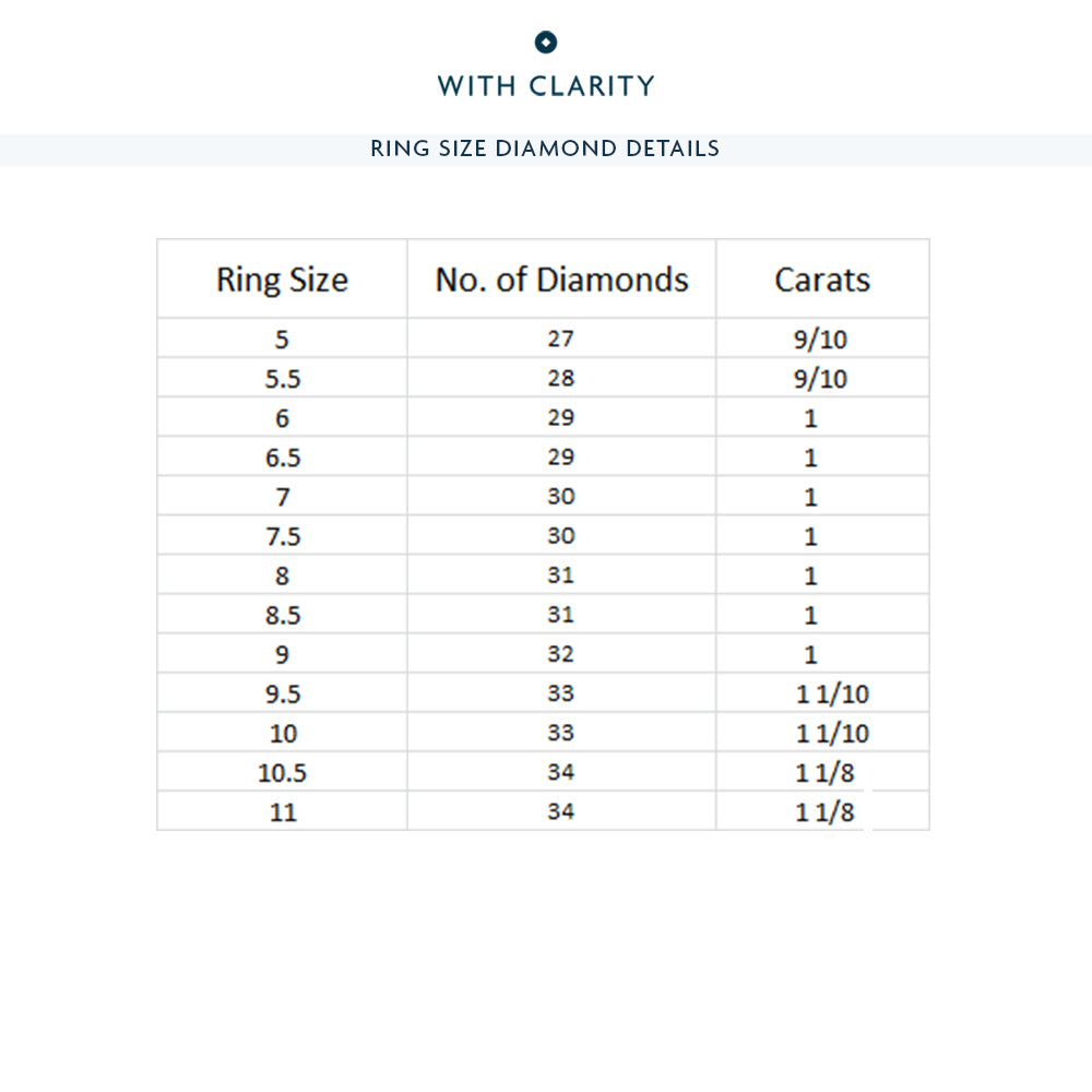 Shared Prong Wave Lab Diamond Eternity Ring (F/G SI+) with 18KT Yellow Gold / Natural / 1 Cut Diamond in 14KT Yellow Gold / Natural / 1 view 4
