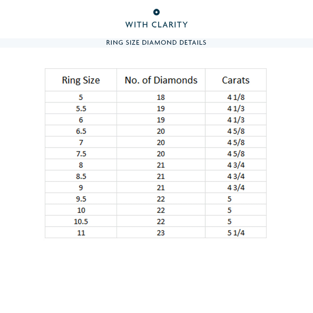 Oval Cut Diamond Eternity Ring with Platinum / Natural / 4 5/8 Cut Diamond in 14KT Platinum / Natural / 4 5/8 view 4
