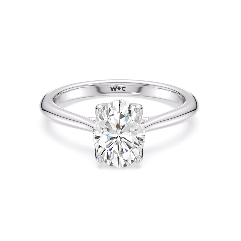 Tulip Basket Cathedral Classic Solitaire Engagement Ring