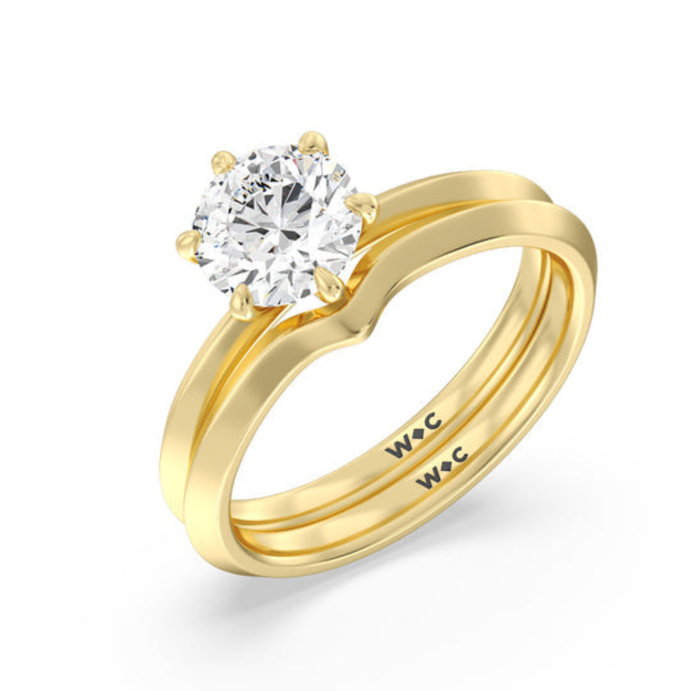 Six Prong Knife Edge Petite Engagement Ring with Oval Cut Diamond in 14KT Rose Gold view 6
