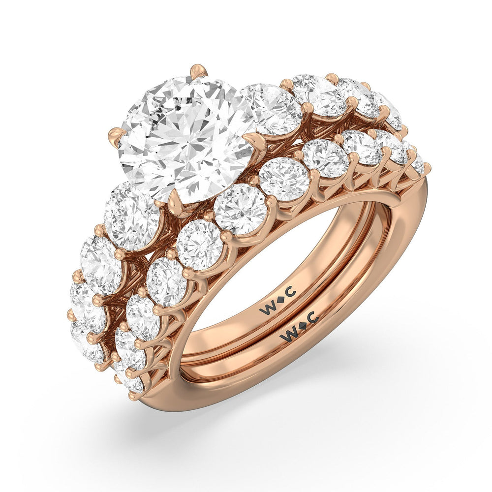 The Sutton Ring with Oval Cut Diamond in 14KT Rose Gold view 6
