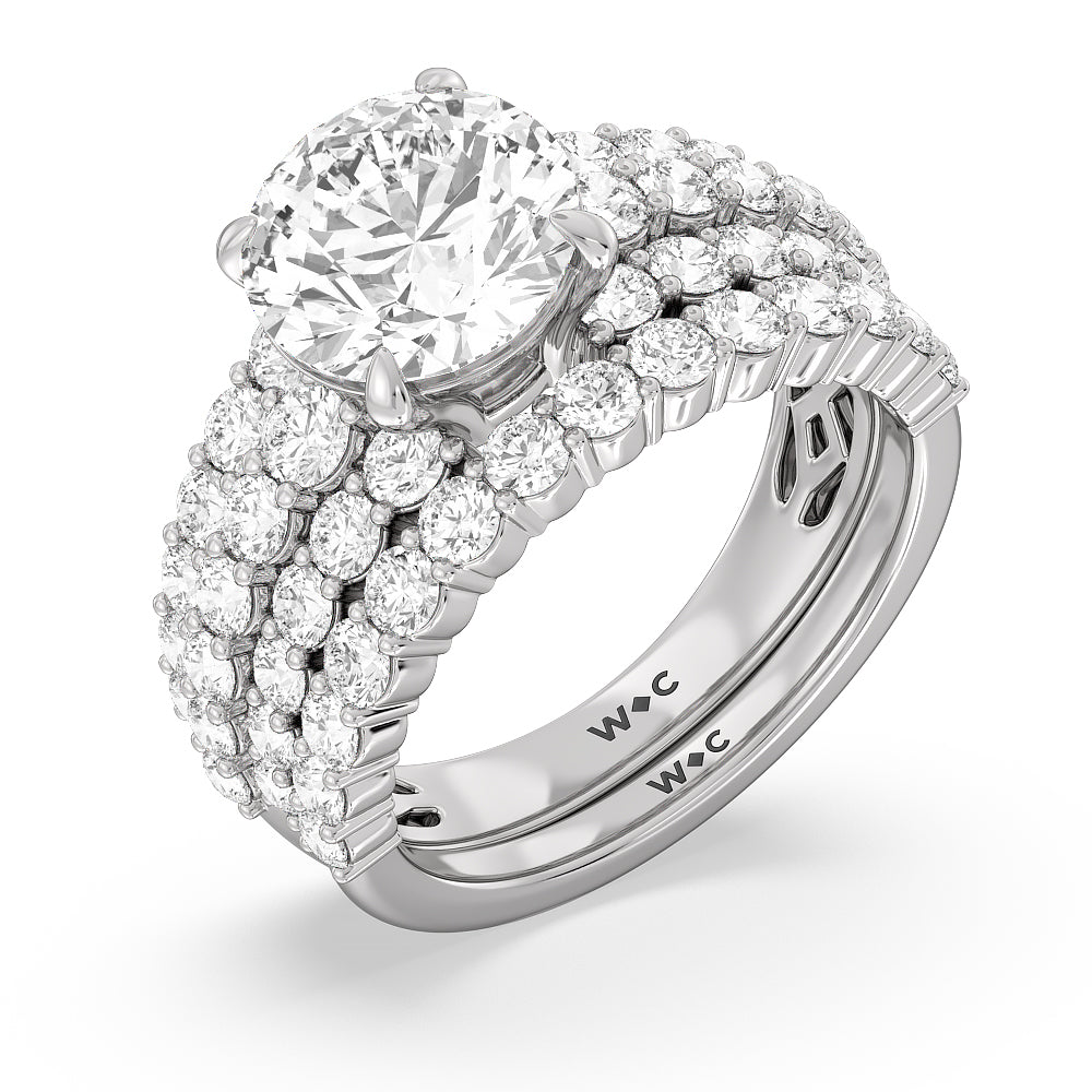 The Park Avenue Ring with Oval Cut Diamond in 14KT Rose Gold view 5
