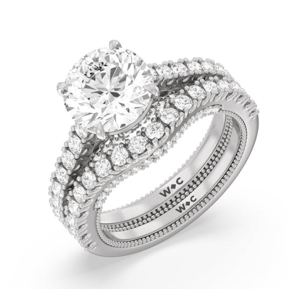 The Gramercy Ring with Oval Cut Diamond in 14KT Rose Gold view 4
