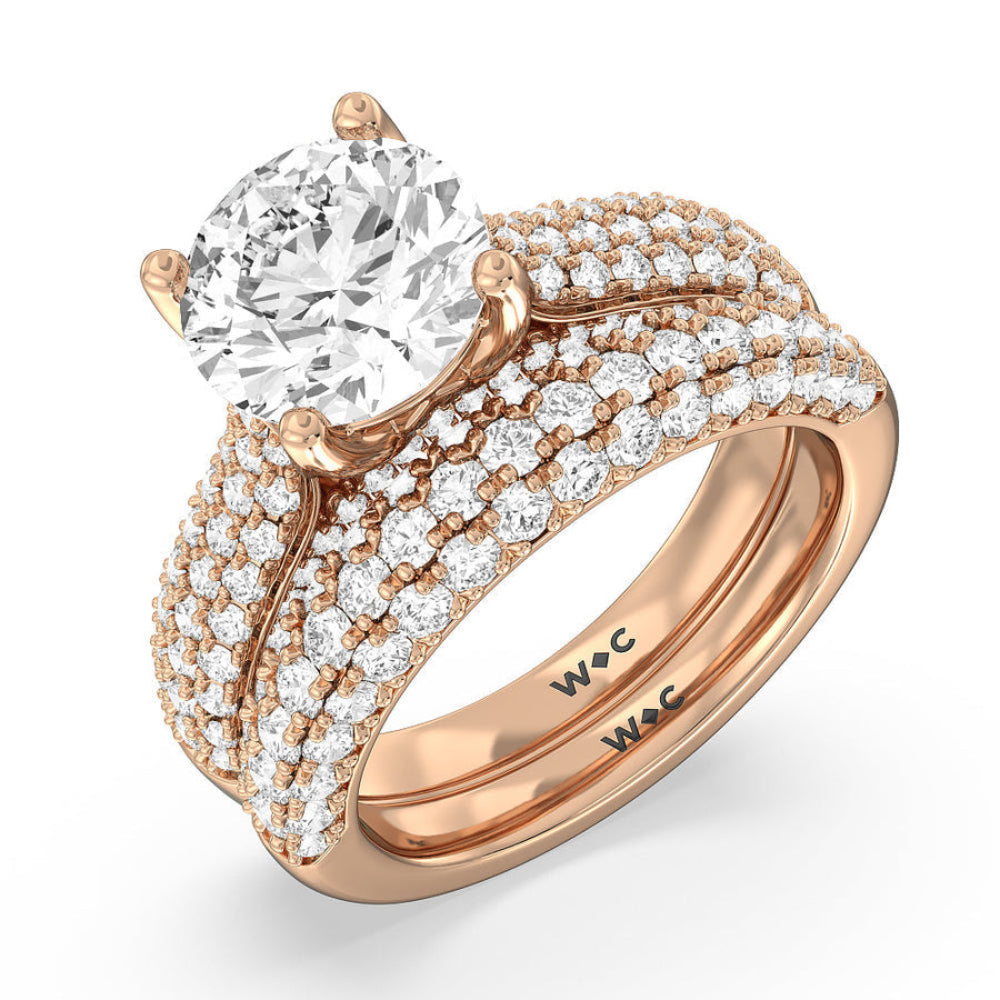 The Gansevoort Ring with Oval Cut Diamond in 14KT Rose Gold view 6
